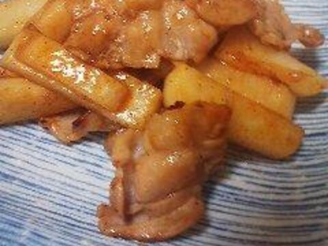 ご飯がススム豚バラ長芋コンビ